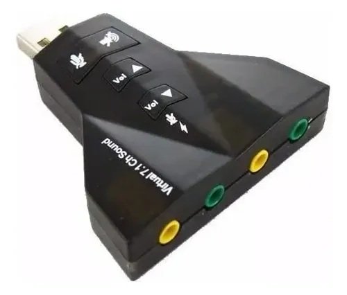 Tarjeta De Sonido Usb Externa Virtual 7.1 3d Tipo Pendrive
