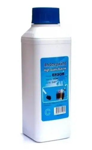 Tinta Epson Interprint 1 Litro Cian Para Impresora Papel Cian