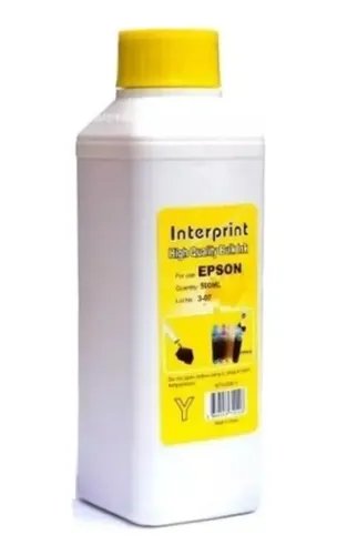 Tinta Para Recarga De Cartuchos De Impresora Epson 1litro Amarillo