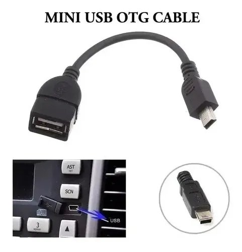 Cable Otg Mini Usb Macho A Usb Hembra Para Chery, Video Bean
