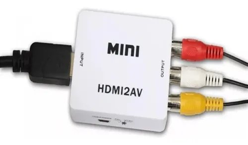 Adaptador Convertidor De Vídeo Hdmi A 3 Rca Av Stereo Hd Tv