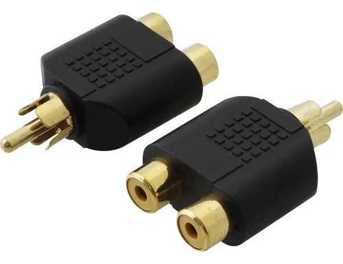 Adaptador Rca Tipo Ye De Audio Convertidor De 2 A 1