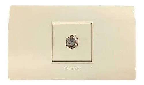 Toma Para Cable Coaxial Tv Beige Pickens Para Empotrar Inter Beige