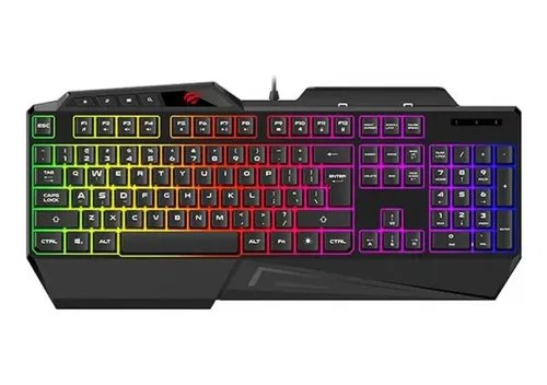 Teclado Retroiluminado Multifuncion Gaming Havit Rgb  Negro