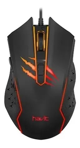 Mouse Gamer Havit Hv-ms1027 6 Botones  Negro