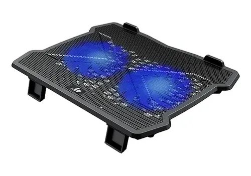Base Refrescante Para Laptop 2 Ventiladores 2 Puertos Usb Negro Azul