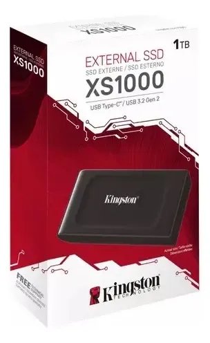 Disco Duro Externo Ssd Kingston Xs1000 1tb 1000gb Mini Negro