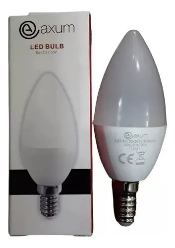 Bombillo Led 5w Tipo Vela E14 Rosca Delgada Luz Blanca Blanco Neutro