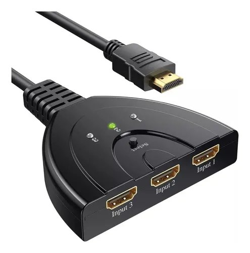 Switch Multiplicador Hdmi 3 Puertos A 1 Hdmi 1080p 1x3 Tv Ps
