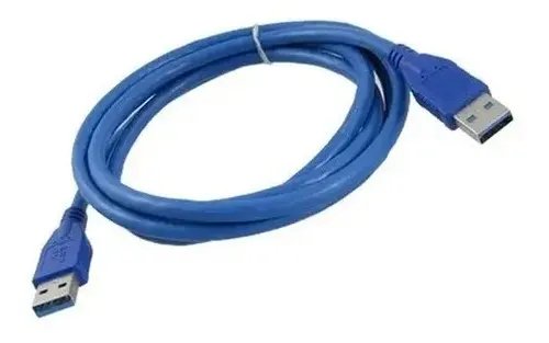 Cable Usb Tipo A Macho Macho Para Transmisión De Datos Disco Azul