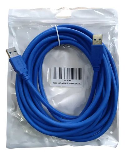 Cable Usb Cable 3.0 Macho Macho 5m Para Datos Azul