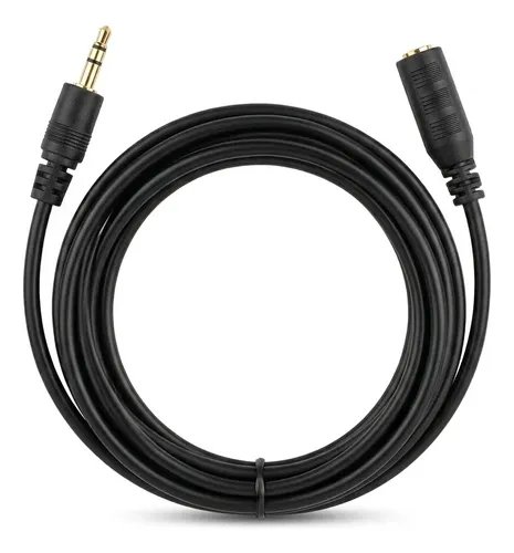 Cable Extensión Auxiliar Plug A Plug Macho Hembra 1.5 Metro