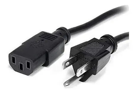 Cable De Corriente Energia Pc Cpu Tv Computadora Monitor Ups