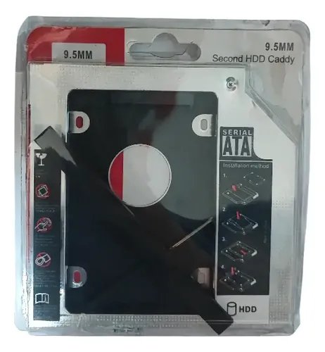 Caddy Hdd Ssd Adaptador Disco Secundario Por Dvd 9,5mm