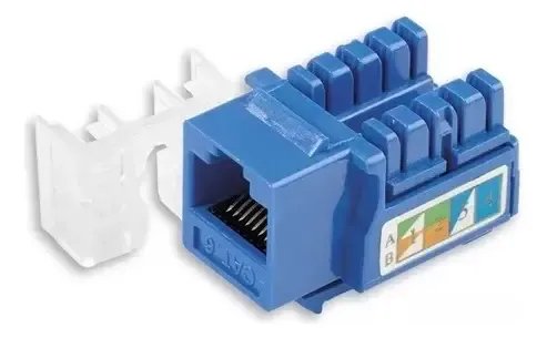Coupler Para Faceplate De Internet Toma Red 90 Grados Cat6