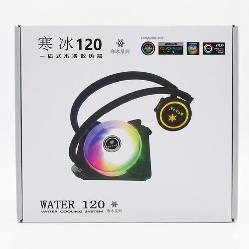 Cooler Líquido Aio 120mm Rgb Otiesca Aura Sync Negro