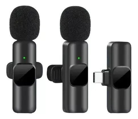 Microfono Balita K11 Inalambrico Lavalier Tipo C Usb iPhone Negro