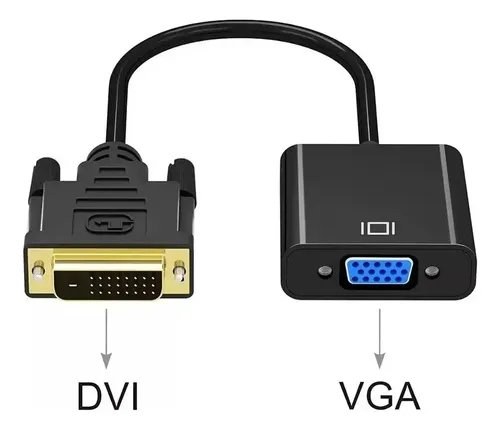 Transformador De Video Dvi Macho 24+1 A Vga Hembra