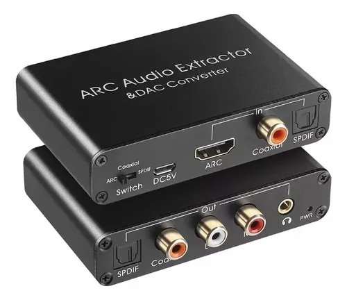 Extractor De Audio Arc Hdmi Av Audio Digital-analogo