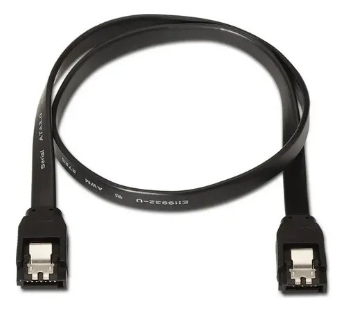 Cable Sata Datos Disco Duro Quemadora Dvr Pc Cd Case Cctv Negro