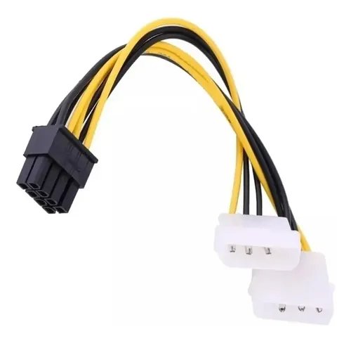 Cable Adaptador Dual Molex A 8 Pin Tarjeta De Video Pci-e