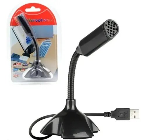 Micrófono Usb Para Pc Negro