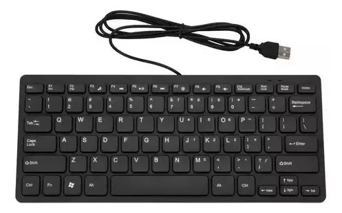 Mini Keyboard K-1000 Teclado Usb Negro