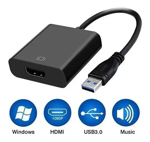 Convertidor Usb 2.0 O 3.0 A Hdmi 1920 * 1080