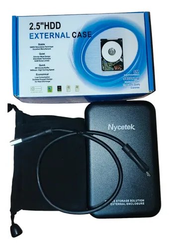 Case Pasa Disco Duro Hdd Ssd 2.5  Usb 3.0 Negro