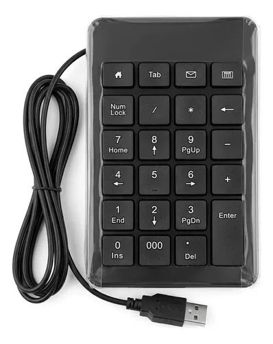 Teclado Numérico Cableado Usb D500  De Laptop/computadora