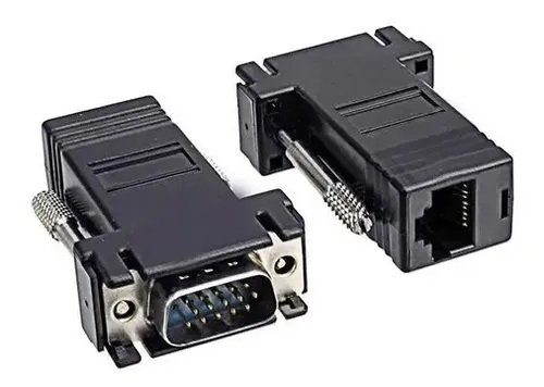 Extensor Adaptador Vga Macho A Rj45 Hembra 20 Metros